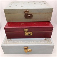 3 Vintage Jewelry Boxes