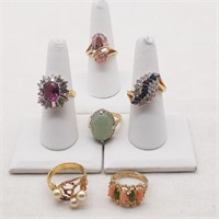6 Costume Cocktail Rings