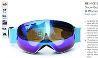 BE NICE Ski Goggles Interchangeable Lens Snow Gogg