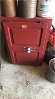 Wood garage cabinet