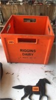 Riggins Dairy Plastic Crate