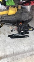 Craftsman 18” Chainsaw with case and blades
