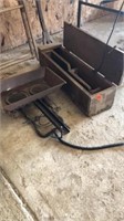Wood tool box, Portable LP Gas Tank double burner