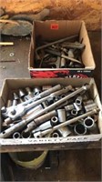2-boxes of Sockets & hand tools
