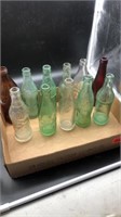 11-Old Soda Glass Bottle collection