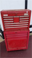 Craftsman Upper & Lower Toolbox with some tools