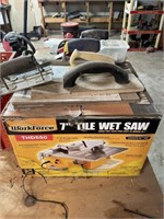 Workforce 7” Tile Saw and Trowels