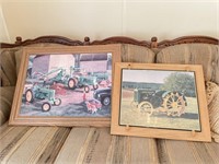 John Deere Framed Photo and Puzzle