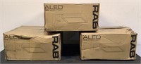 (3) Rab LED Light Fixtures ALED4T150W