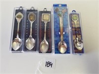 (5) Collector Spoons, Western Australia, New