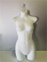Female White Plastic Torso Form