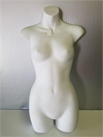 Female White Plastic Torso Form, no hanger