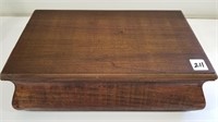 Nice Solid wood box with lid 14-3/4" X 9X5