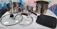 501 - POTS, PANS, GRIDDLE & LIDS