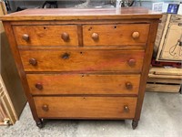 Old 1800s 5-drawer cherry chest