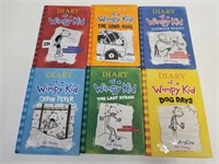 (6) Books Diary of a Wimpy Kid