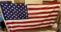 Approximately 112" x 59" American Flag