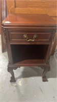 Mahogany Ball & Claw Chippendale Nightstand