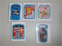 Lot of 5 Wacky Packages ANS 11 Blue Border Sticker