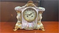 French Porcelain Courtship Clock