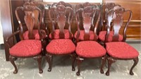 Set of Eight Mahogany Chippendale Dining Chairs