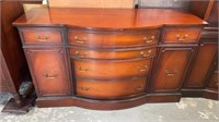 Mahogany Duncan Phyfe Bow Front Sideboard