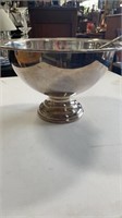 Silver Plate Punch Bowl and Ladle