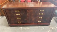 Mahogany Mid Century Dresser w/ Pull Out Mirrors