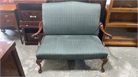 Mahogany Ball & Claw Chippendale Loveseat
