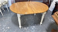 Dining Table with White Tobacco Twist Legs