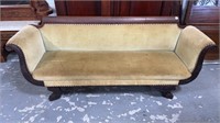 Acanthus Carved Claw Foot Sofa