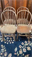 Set of Four Early Child's Chairs
