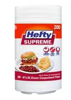 Hefty Supreme 3-Section 10 1/4" Foam Plate 200 ct.