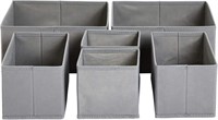 Cloth Drawer Storage Organizer Boxes, Set of 6