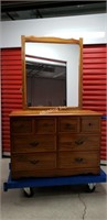 Pine Dresser w/ Mirror- U