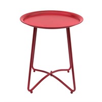 Mainstays Tray Top Side Table, Red