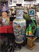 Large Asian influenced vase