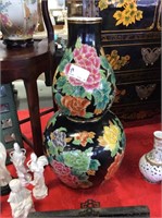 Black Asian style vase
