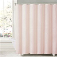 Honeycomb Embossed Shower Curtain 70"x72" Blush