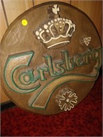 carlsberg beer sign 19" D