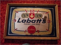 labatts beer mirror sign 19x13''