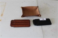 Leather cigar holders