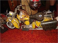 large metal motorcycle