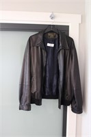 Leather coat