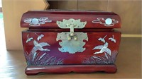 Mother of Pearl Inlay Lacquer Jewelry Box