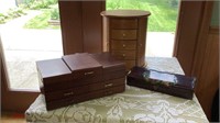 Lot of 3 Jewelry Boxes