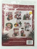 Janlynn Christmas Cross Stitch Ornament Kit
