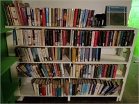 Large Lot Books Including Bookshelf