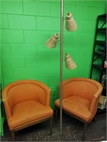 Retro Chairs and Lamp