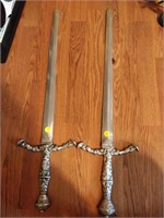 2 decorative swords